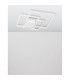 Bilbao Integrated LED Semi Flush Light White Aluminium LED 42W 2650Lm 3000K-4