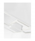 Bilbao Integrated LED Semi Flush Light White Aluminium LED 42W 2650Lm 3000K-5