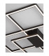 Bilbao Integrated LED Semi Flush Light Matt Black Aluminium LED 55W 3550Lm 3000K-6