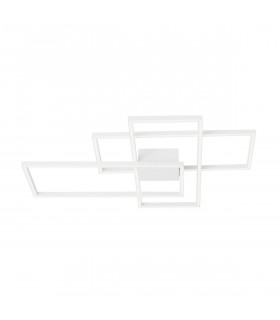 Bilbao Integrated LED Semi Flush Light White Aluminium LED 55W 3550Lm 3000K-1