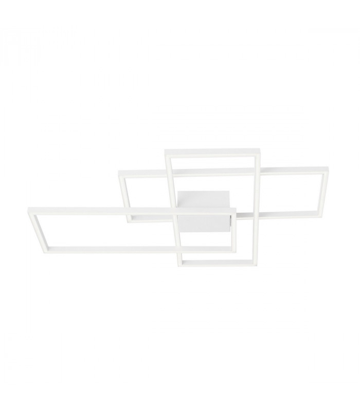 Bilbao Integrated LED Semi Flush Light White Aluminium LED 55W 3550Lm 3000K-1