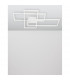 Bilbao Integrated LED Semi Flush Light White Aluminium LED 55W 3550Lm 3000K-3