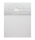 Bilbao Integrated LED Semi Flush Light White Aluminium LED 55W 3550Lm 3000K-4