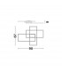 Bilbao Integrated LED Semi Flush Light White Aluminium LED 55W 3550Lm 3000K-6