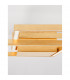 Bilbao Integrated LED Semi Flush Light Golden Leaf Aluminium LED 42W 2650Lm 3000K-4