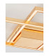 Bilbao Integrated LED Semi Flush Light Golden Leaf Aluminium LED 42W 2650Lm 3000K-5