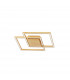 Bilbao Integrated LED Semi Flush Light Golden Leaf Aluminium LED 25W 1600Lm 3000K-1