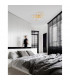 Bilbao Integrated LED Semi Flush Light Golden Leaf Aluminium LED 55W 3550Lm 3000K-2