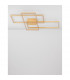 Bilbao Integrated LED Semi Flush Light Golden Leaf Aluminium LED 55W 3550Lm 3000K-3