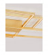Bilbao Integrated LED Semi Flush Light Golden Leaf Aluminium LED 55W 3550Lm 3000K-5