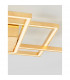 Bilbao Integrated LED Semi Flush Light Golden Leaf Aluminium LED 55W 3550Lm 3000K-6