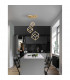 Gabbia Integrated LED Pendant Ceiling Light Gold Aluminium Silicone LED 110W 8250Lm 3000K-2