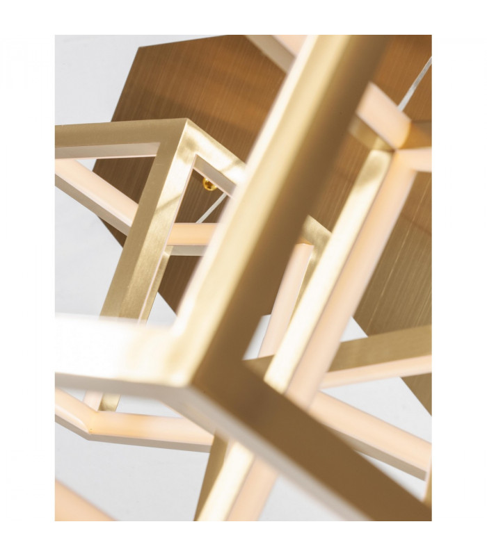 Gabbia Integrated LED Pendant Ceiling Light Gold Aluminium Silicone LED 110W 8250Lm 3000K-6