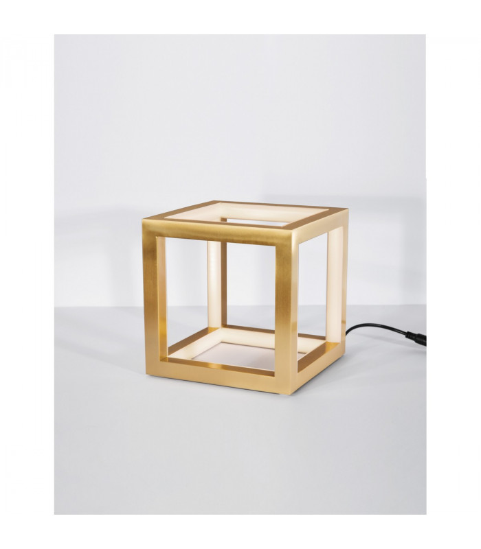 Gabbia Integrated LED Table Lamp Gold Aluminium Silicone LED 20W 1500Lm 3000K-2