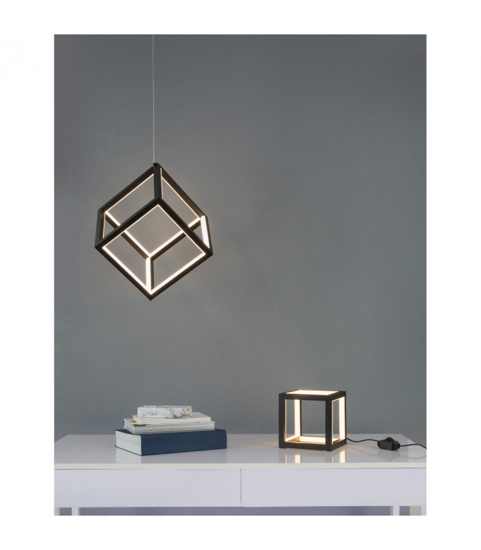 Gabbia Integrated LED Pendant Ceiling Light Sandy Black Aluminium Silicone LED 45W 3375Lm 3000K-2