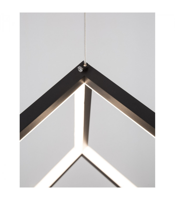 Gabbia Integrated LED Pendant Ceiling Light Sandy Black Aluminium Silicone LED 45W 3375Lm 3000K-5
