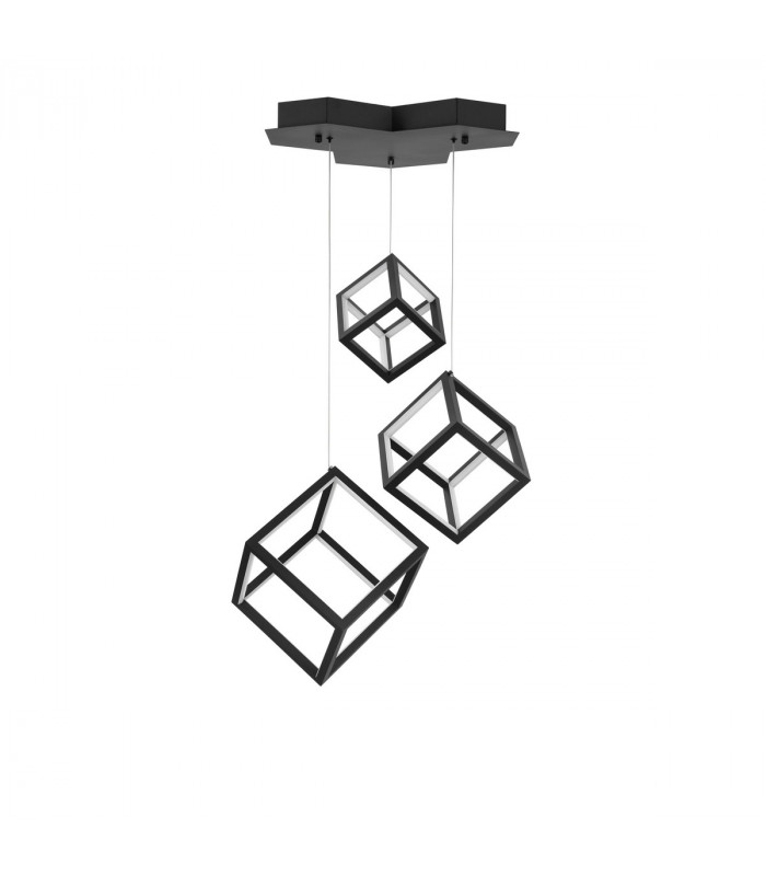 Gabbia Integrated LED Pendant Ceiling Light Sandy Black Aluminium Silicone LED 110W 8250Lm 3000K-1