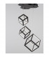 Gabbia Integrated LED Pendant Ceiling Light Sandy Black Aluminium Silicone LED 110W 8250Lm 3000K-5
