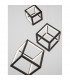 Gabbia Integrated LED Pendant Ceiling Light Sandy Black Aluminium Silicone LED 110W 8250Lm 3000K-6