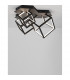 Gabbia Integrated LED Semi Flush Light Sandy Black Aluminium Silicone LED 110W 8250Lm 3000K-2