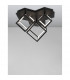 Gabbia Integrated LED Semi Flush Light Sandy Black Aluminium Silicone LED 110W 8250Lm 3000K-4