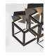 Gabbia Integrated LED Semi Flush Light Sandy Black Aluminium Silicone LED 110W 8250Lm 3000K-5