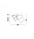 Gabbia Integrated LED Semi Flush Light Sandy Black Aluminium Silicone LED 110W 8250Lm 3000K-7