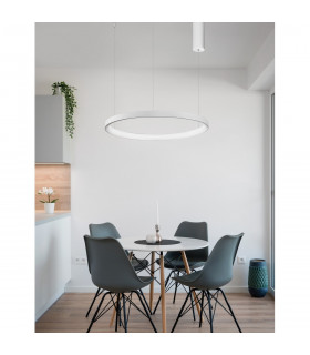 Pertino 48cm Integrated LED Pendant Ceiling Light Dimmable Sandy White Aluminium LED 38W 2280Lm 3000K-2