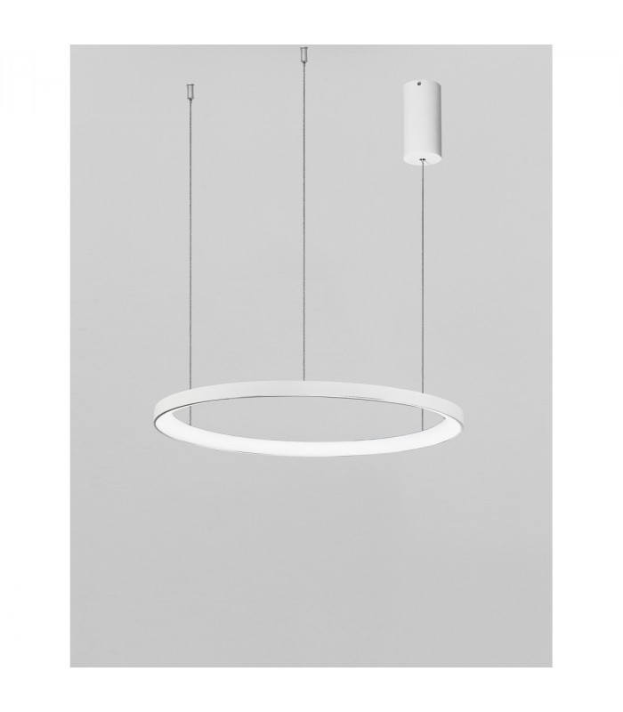 Pertino 48cm Integrated LED Pendant Ceiling Light Dimmable Sandy White Aluminium LED 38W 2280Lm 3000K-4
