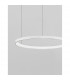 Pertino 58cm Integrated LED Pendant Ceiling Light Dimmable Sandy White Aluminium LED 48W 2880Lm 3000K-2
