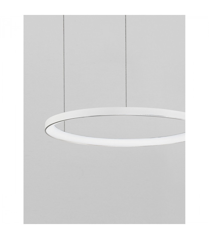 Pertino 58cm Integrated LED Pendant Ceiling Light Dimmable Sandy White Aluminium LED 48W 2880Lm 3000K-2