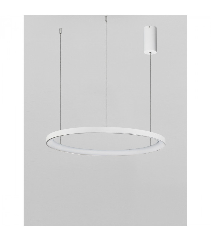 Pertino 58cm Integrated LED Pendant Ceiling Light Dimmable Sandy White Aluminium LED 48W 2880Lm 3000K-3