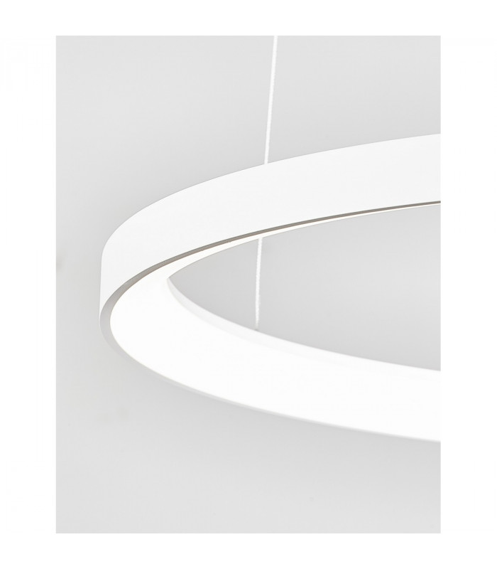 Pertino 58cm Integrated LED Pendant Ceiling Light Dimmable Sandy White Aluminium LED 48W 2880Lm 3000K-5