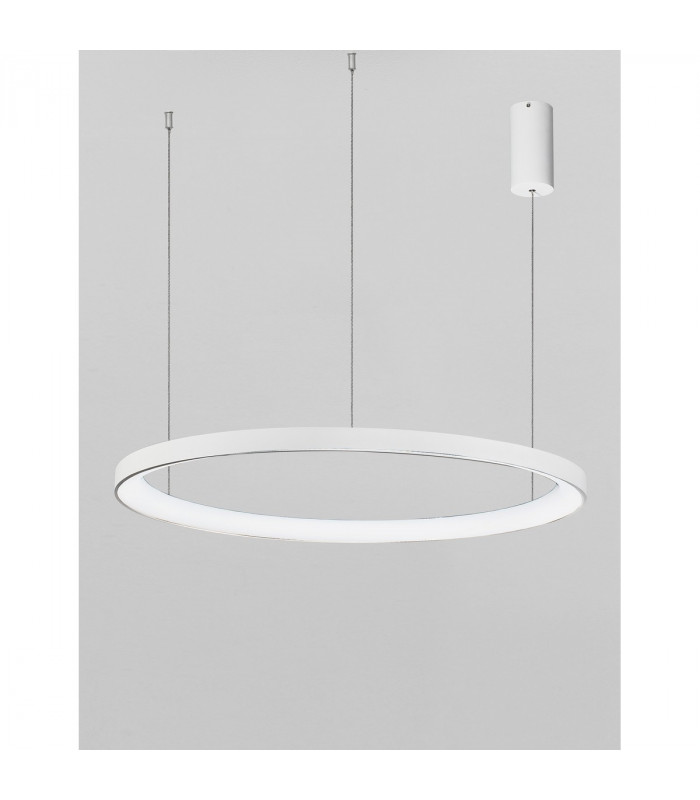 Pertino 78cm Integrated LED Pendant Ceiling Light Dimmable Sandy White Aluminium LED 60W 3600Lm 3000K-3