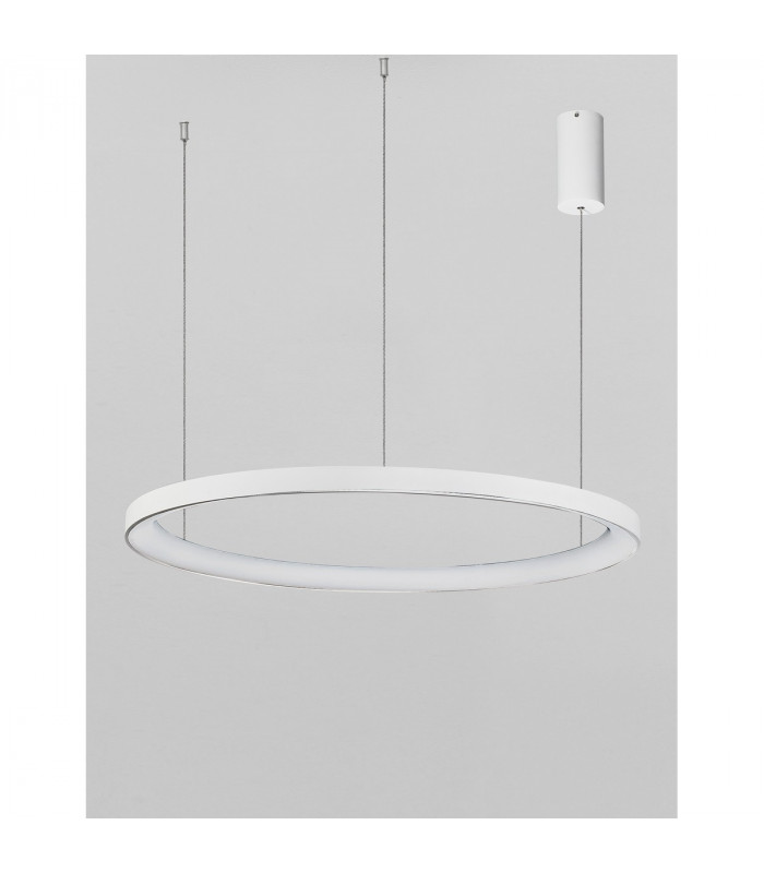 Pertino 78cm Integrated LED Pendant Ceiling Light Dimmable Sandy White Aluminium LED 60W 3600Lm 3000K-4