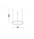 Pertino 78cm Integrated LED Pendant Ceiling Light Dimmable Sandy White Aluminium LED 60W 3600Lm 3000K-5