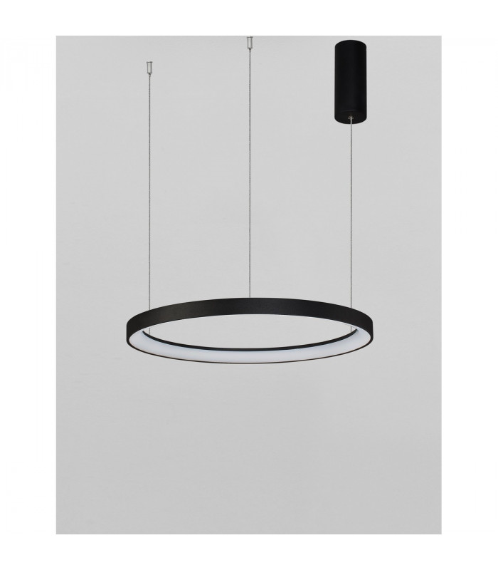 Pertino 48cm Integrated LED Pendant Ceiling Light Dimmable Sandy Black Aluminium LED 38W 2280Lm 3000K-4
