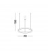 Pertino 48cm Integrated LED Pendant Ceiling Light Dimmable Sandy Black Aluminium LED 38W 2280Lm 3000K-5