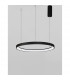 Pertino 58cm Integrated LED Pendant Ceiling Light Dimmable Sandy Black Aluminium LED 48W 2880Lm 3000K-3