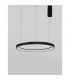 Pertino 58cm Integrated LED Pendant Ceiling Light Dimmable Sandy Black Aluminium LED 48W 2880Lm 3000K-4