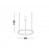 Pertino 58cm Integrated LED Pendant Ceiling Light Dimmable Sandy Black Aluminium LED 48W 2880Lm 3000K-6