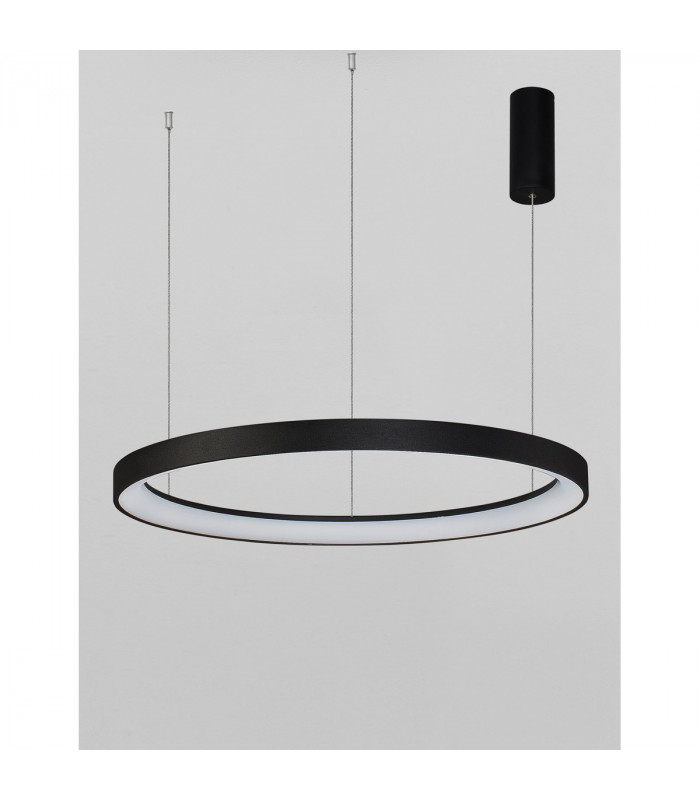 Pertino 78cm Integrated LED Pendant Ceiling Light Dimmable Sandy Black Aluminium LED 60W 3600Lm 3000K-3