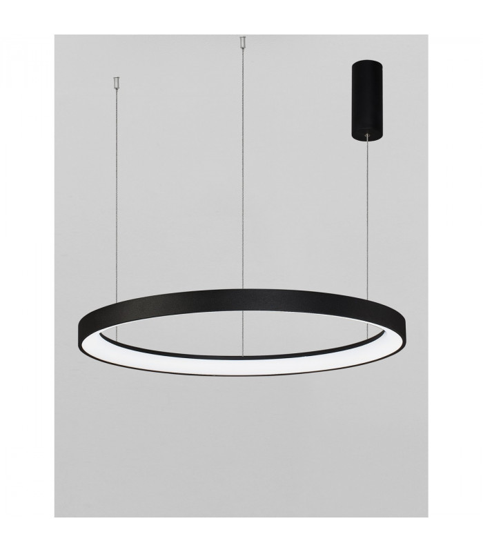 Pertino 78cm Integrated LED Pendant Ceiling Light Dimmable Sandy Black Aluminium LED 60W 3600Lm 3000K-4