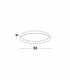 Pertino 38cm Integrated LED Semi Flush Light Sandy White Aluminium LED 30W 1800Lm 3000K-6