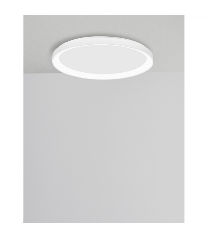 Pertino 38cm Integrated LED Semi Flush Light Sandy Black Aluminium LED 30W 1800Lm 3000K-3