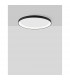 Pertino 38cm Integrated LED Semi Flush Light Sandy White Aluminium LED 38W 2280Lm 3000K-3