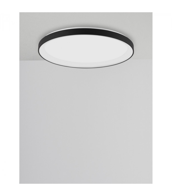 Pertino 38cm Integrated LED Semi Flush Light Sandy White Aluminium LED 38W 2280Lm 3000K-4