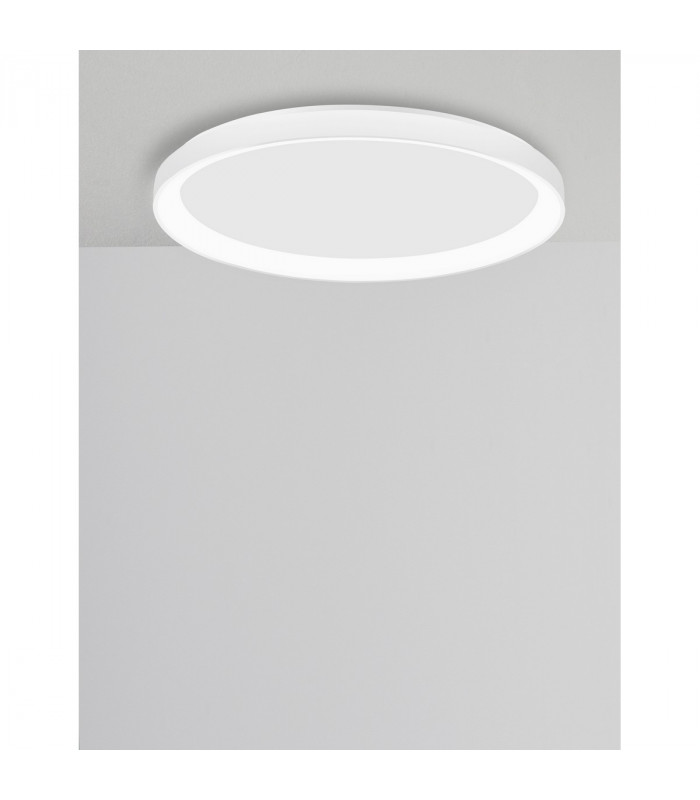 Pertino 38cm Integrated LED Semi Flush Light Sandy Black Aluminium LED 38W 2280Lm 3000K-3