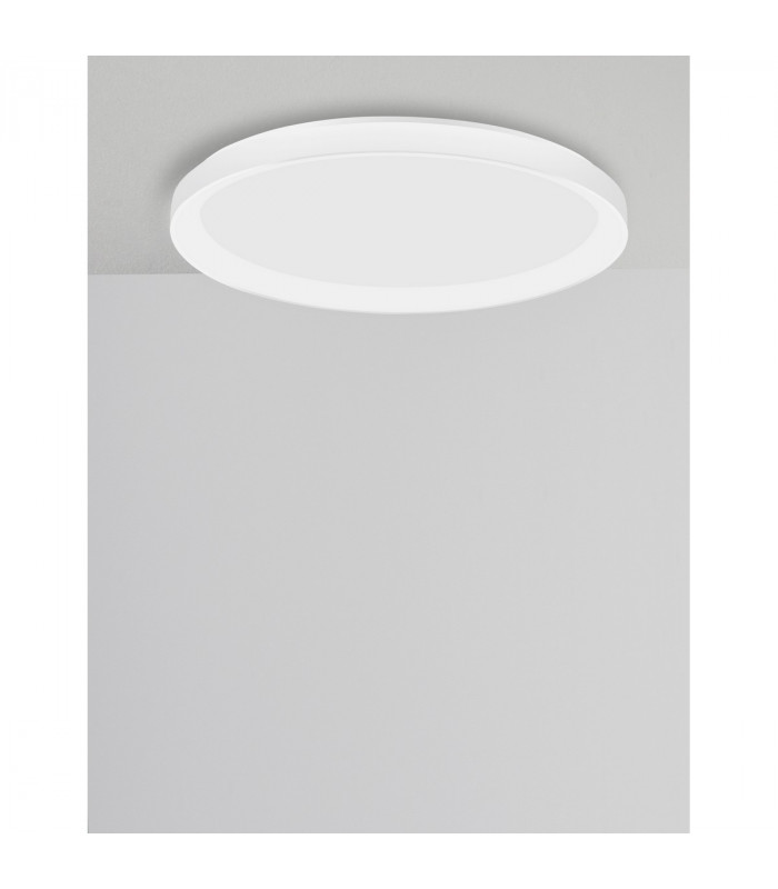 Pertino 38cm Integrated LED Semi Flush Light Sandy Black Aluminium LED 38W 2280Lm 3000K-4