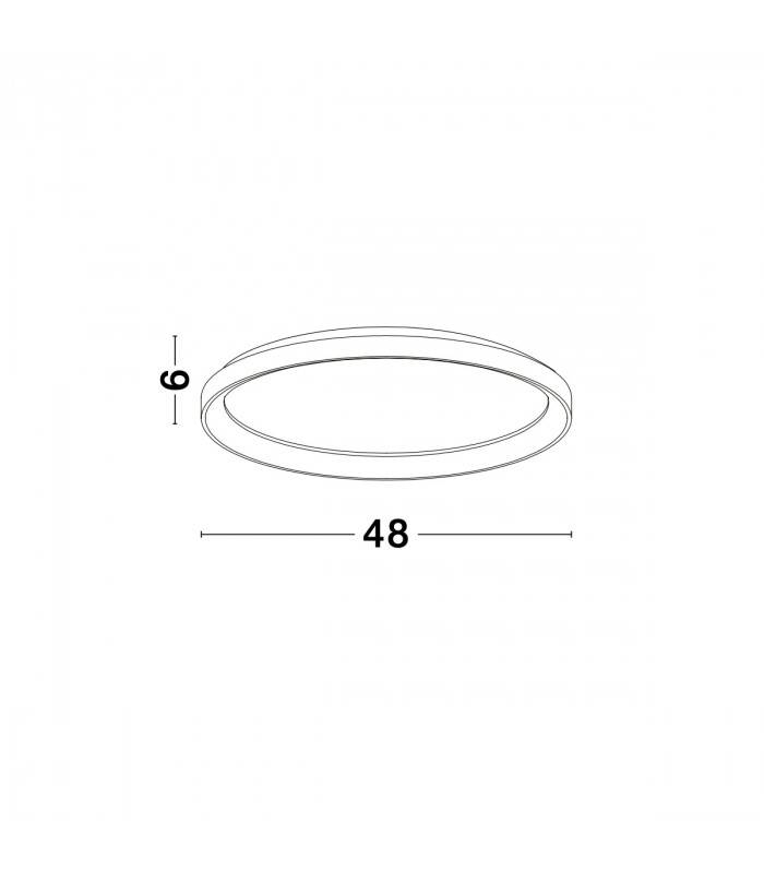 Pertino 38cm Integrated LED Semi Flush Light Sandy Black Aluminium LED 38W 2280Lm 3000K-6